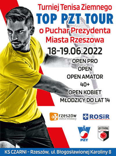 CZARNI RZESZÓW - plakat TOP PZT Tour 2022 1 social media